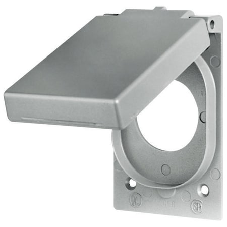 Bryant Wallplates and Boxes, Weatherproof Covers, 1- Gang, 1) 1.62" Opening, Standard Size, Cast Aluminum 7420B